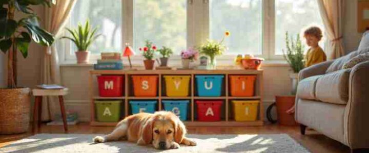 7 Easy Steps To Keep Your Home Organized With Kids And Pets, Concept art for illustrative purpose, tags: und - Monok
